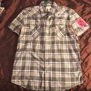 Diesel short sleeve button down shirt size xxl
